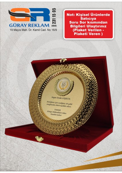 Tabak-Plaket
