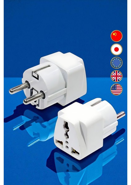Ingiliz ve Amerikan Fişi Dönüştürücü - Priz Dönüştürücü 2 Adet 721943