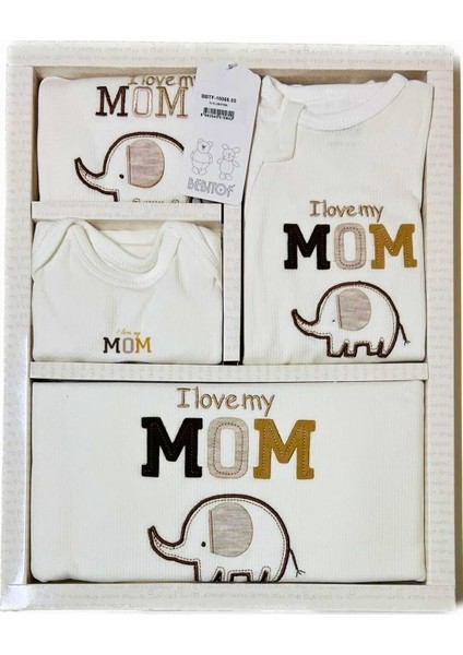 My Baby Kumsal % 100 Coton 10 Lu Hastane Çıkışı Yeni Sevimli Balonlu Fil Desenli ekru 10066 fiyatları