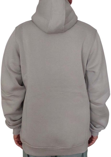 Erkek Kapüşonlu Bağcıklı Kanguru Cepli Taş Rengi Sweatshirt Esk-Plb modelleri