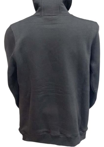 Erkek Kapüşonlu Bağcıklı Kanguru Cepli Siyah Sweatshirt Esk-Plb fırsatları