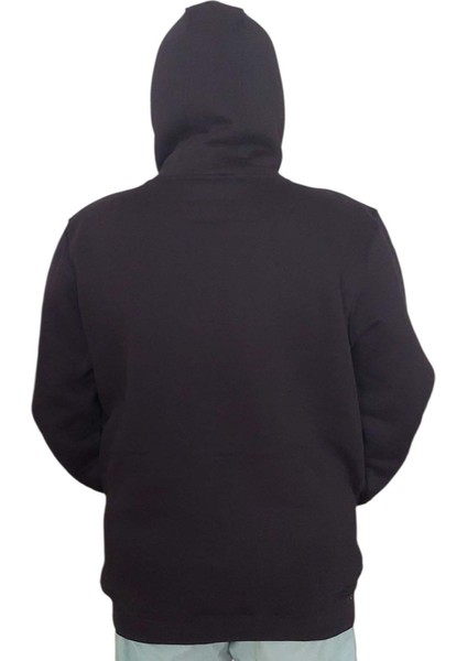 Erkek Kapüşonlu Bağcıklı Kanguru Cepli Siyah Sweatshirt Esk-Plb indirimleri