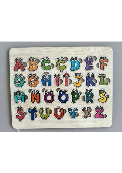 4 Adet Ahşap Set Alfabe-Sayılar-Puzzle Bultak-Hayvanlar,şekiller Eşleştirme Yapboz Eğitici fiyatları