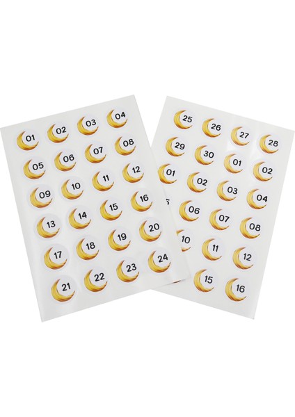 30 Günlük Ramazan Takvim Seti Büyük Boy 10X15 cm Boş Hediye Kutusu 30 Adet 48 Adet Numara Etiketi fiyatları