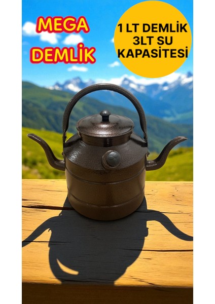 Avcı, Çoban, Kampçı, Çift Taraflı Çaydanlık, Süzekli 4 Litre