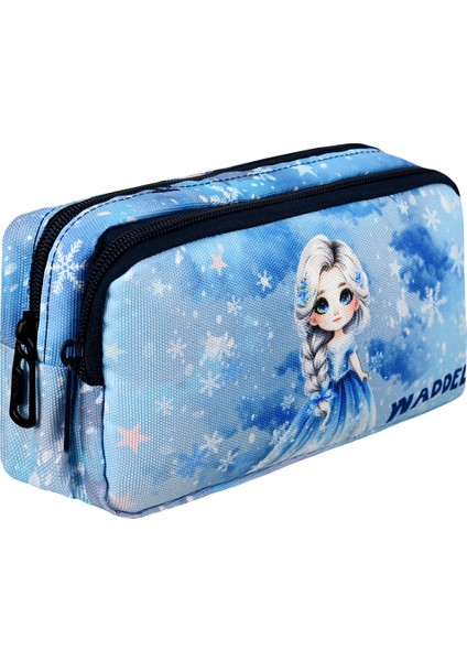 Waddell Lisanslı Buz Kız Elsa Temalı 2 Cepli Kalem Kutusu fırsatları
