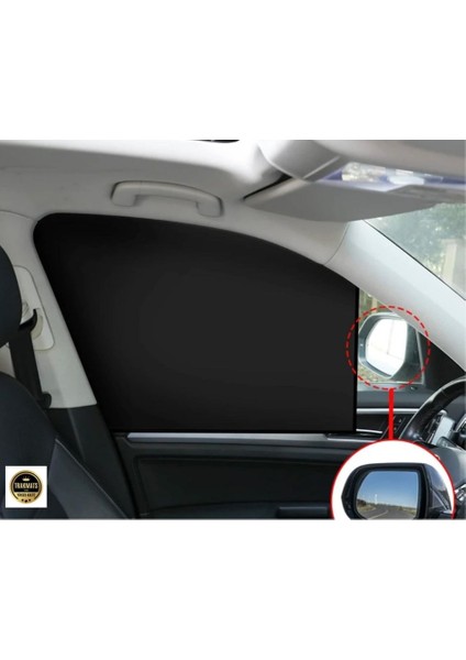 Ford Fiesta 2018-2019-2020-2021-2022-2023-2024-2025 Güneşlik Perde Ön/arka Cam Için Uygun. Ikili Paket. Cırtlı,katlanabilir,tam Gölge