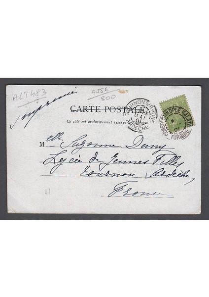 Haydarpaşa 1901 Istanbul Constantinople Osmanlı Dönemi Kartı 1900`LER fiyatları