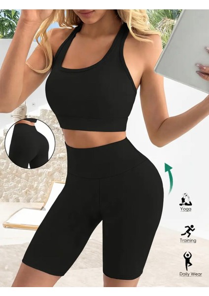 Kadın Tayt %95 Pamuk %5 Likrali Iç Göstermez Yoga - Gym fiyatları