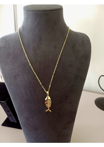 Çelik Balık Model Kolye