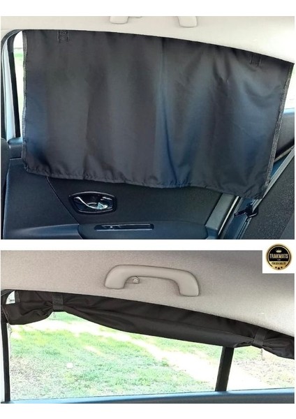 Lancia Delta 2008-2009-2010-2011-2012-2013-2014-2015 Güneşlik Perde Ön/arka Cam Için Uygun. Ikili Paket. Cırtlı,katlanabilir,tam Gölge indirimleri