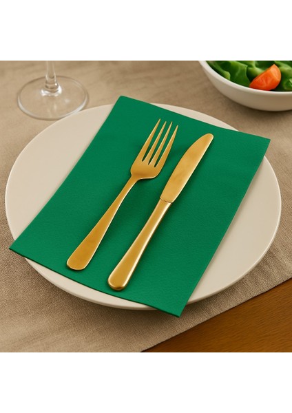 Kare Yeşil Peçete 33X33 cm - 100 Adet indirimleri