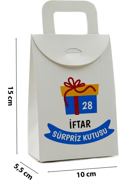 10X15 Ramazan(Boş)Iftar Sürpriz Kutusu,30 Adet Numaralı,ramazan Takvimi, Advent Takvim modelleri