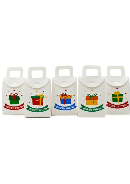 10X15 cm Boş Sürpriz Kutusu 5 Adet, Hediye Kutusu