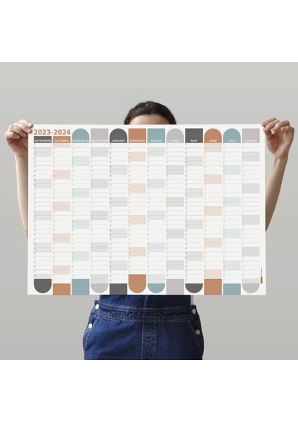 Eylül Başlangıç 2025-2026 Akademik Takvim, Boho Akademik Planlayıcı, Akademik Duvar Takvimi modelleri