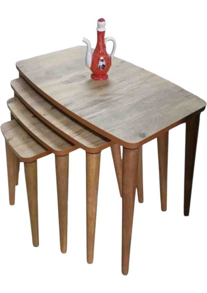 Zigon Sehpa komple MDF 4 lü zigon sehpa yan sehpa servis sehpası fırsatları