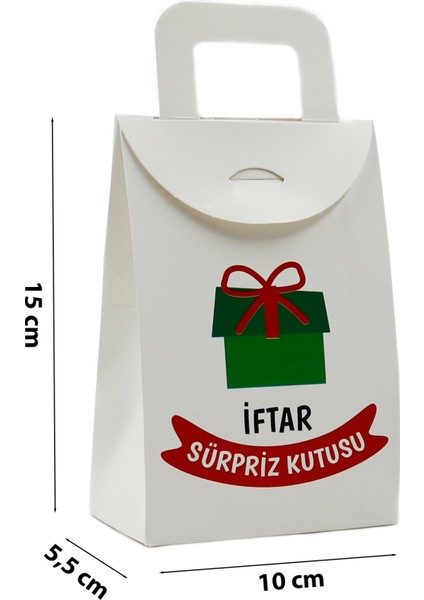 10X15 cm Ramazan ( Boş) Iftar Sürpriz Hediye Kutusu, 5 Adet Numarasız, modelleri