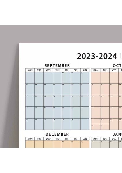 Eylül Başlangıç 2025 - 2026 Akademik Takvim, Akademik Planlayıcı Takvim, Duvar Takvimi fiyatları