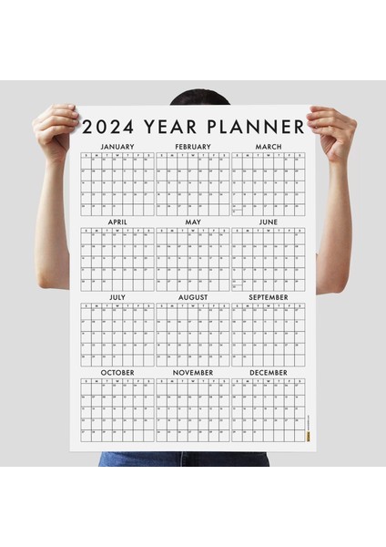 Amerikan Standardı 2026 Takvim, 2026 Yıllık Planlayıcı Duvar Takvimi, Sunday Start modelleri