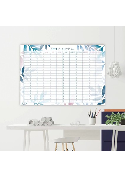 Çiçekli 2026 Yıllık Planlayıcı Duvar Takvimi, 2026 Takvim, Aylık Planlama, Wall Planner fırsatları