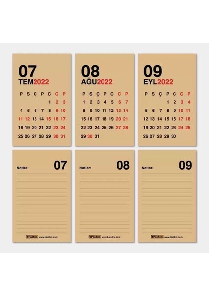 Haftalık Planlayıcı 2026 Masa Takvimi Kırmızı Kraft fırsatları