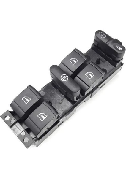 Vw Volkswagen Passat B5.5 2001-2005 Uyumlu Sol Ön Dörtlü Cam Açma Düğmesi ve Çerçevesi Siyah indirimleri