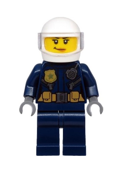 Minifigür - Police - Atv Driver Female CTY1132