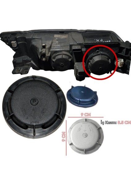 Laguna 2 Megane 1 Megane 2, Scenic 2, Grand Scenic 2 Kısa Far Kapağı Plastik Takım