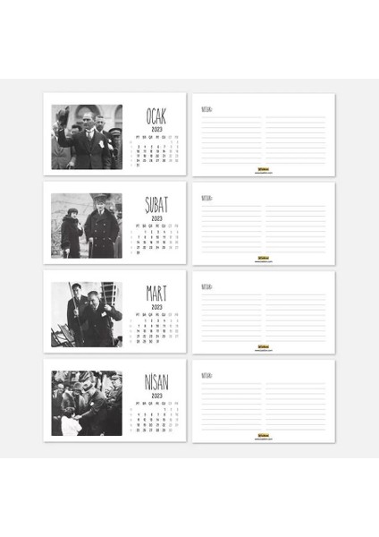 2026 Atatürk Takvimi - Atatürk Fotoğraflı 2026 Masa Takvimi - Kahverengi fiyatları