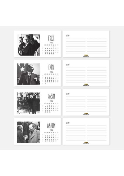2026 Atatürk Takvimi - Atatürk Fotoğraflı 2026 Masa Takvimi - Kahverengi fırsatları