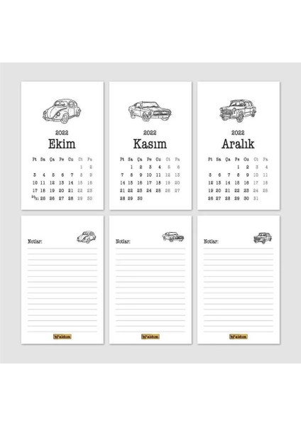 Klasik Araba Takvim 2026 Masa Takvimi Kırmızı indirimleri