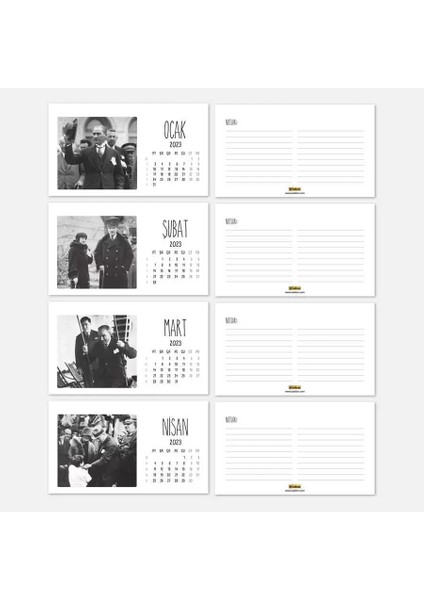 2026 Atatürk Takvimi - Atatürk Fotoğraflı 2026 Masa Takvimi - Kırmızı Renk fiyatları