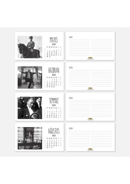 2026 Atatürk Takvimi - Atatürk Fotoğraflı 2026 Masa Takvimi - Kırmızı Renk modelleri