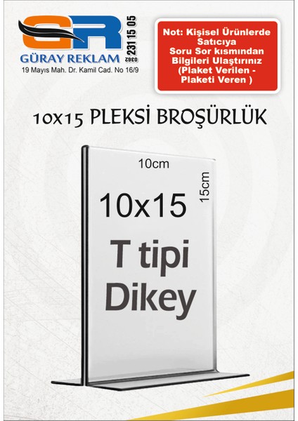 10X15 cm A6 T-Tipi Dikey Şeffaf Pleksi Föylük Menü Masaüstü Fiyatlık Kafe Restorant Mobilya Beyaz Eşya Firmalar Etiketlik