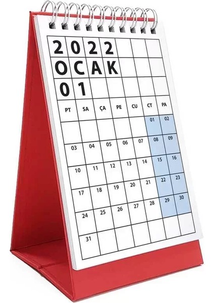 2026 Masa Takvimi Kırmızı