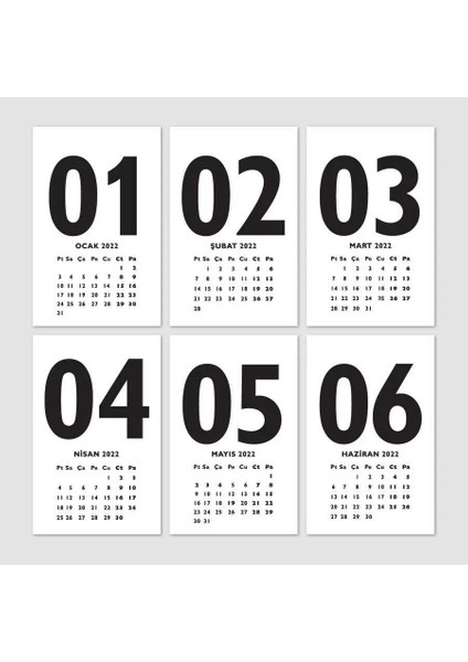 Kırmızı 2026 Masa Takvimi Ingilizce Türkçe Sayı Aylar Konsept fiyatları