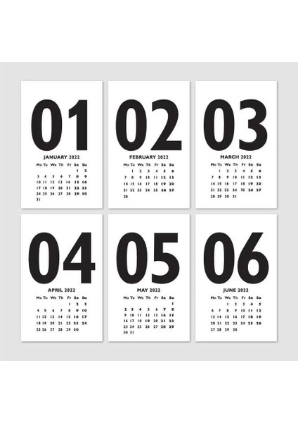 Kırmızı 2026 Masa Takvimi Ingilizce Türkçe Sayı Aylar Konsept fırsatları