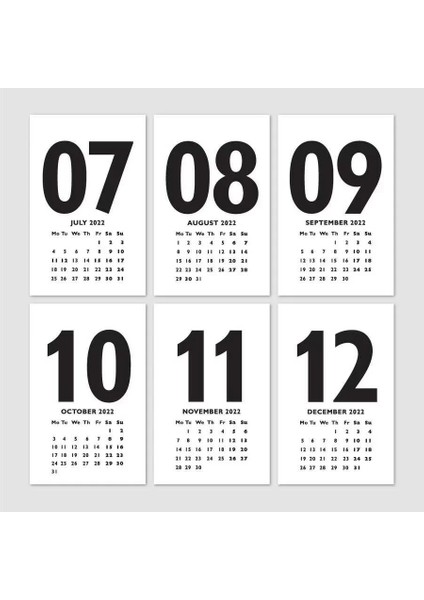 Kırmızı 2026 Masa Takvimi Ingilizce Türkçe Sayı Aylar Konsept indirimleri