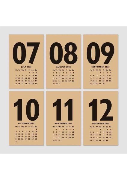 Kırmızı Kraft 2026 Masa Takvimi Ingilizce Türkçe Takvim indirimleri