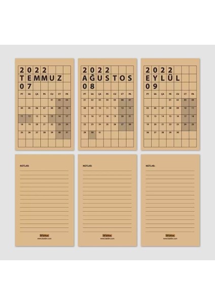 Takvim 2026 Masa Takvimi Kraft Kırmızı fırsatları