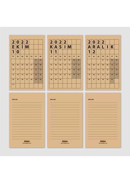 Takvim 2026 Masa Takvimi Kraft Kırmızı indirimleri