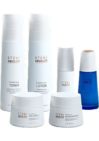 Absolute Cellactive Skincare Set (Toner, Losyon, Ampul, Serum, Göz Kremi, Besleyici Krem) indirimleri