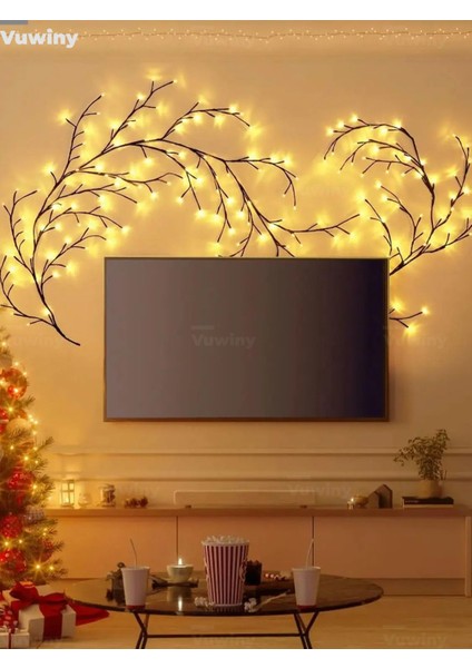 96 LED Söğüt Asma 8 Mod Dekoratif USB LED Lamba