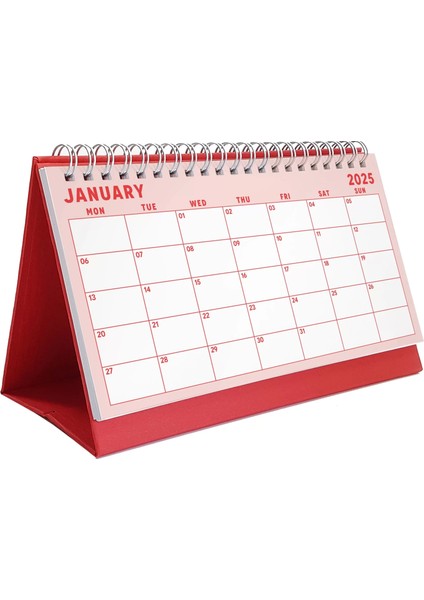 Renkli Sayfalar 2026 Aylık Planlayıcı Masa Takvimi, 2026 Masa Takvimi, Gökkuşağı Renkli Notluk Takvim, Rainbow 2026 Monthly Planner Desk Calendar