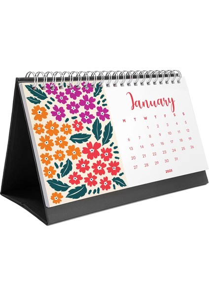 Çiçek Galerisi 2026 Masa Takvimi, Rengarenk Çiçekli Takvim, 2026 Desk Calendar, Flowers Calendar 2026, Floral Calendar