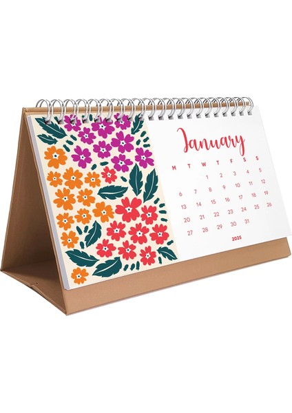 Çiçek Galerisi 2026 Masa Takvimi, Rengarenk Çiçekli Takvim, 2026 Desk Calendar, Flowers Calendar 2026, Floral Calendar fırsatları