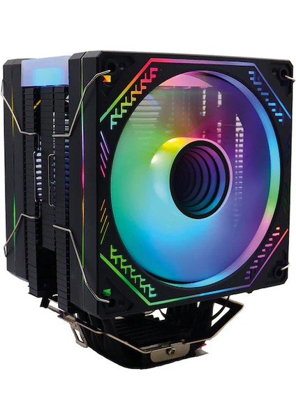 Ice Pro Bp6 Siyah Auto Rainbow Fanlı Kule Işlemci Fanı
