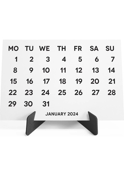 2026 Takvimi, 2026 Masa Takvimi Siyah Renk, 2026 Calendar, 2026 Desk Calendar Black Color fiyatları