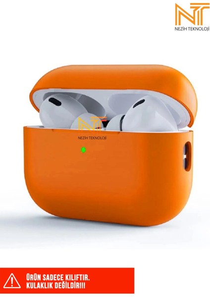 Apple Airpods Pro 2. Nesil Uyumlu Tam Protective Anti-Knock Tek Parça Silikon Kılıf