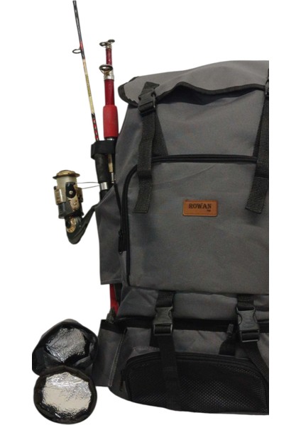 Termal Alt Bölmeli+Termal Matara Çantali Gri Kamp ve Balikçi Sirt Çantasi 62*41*22 cm fırsatları